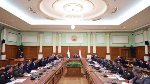 Таҳти раёсати Президенти Ҷумҳурии Тоҷикистон Эмомалӣ Раҳмон ҷаласаи Шурои амният баргузор гардид