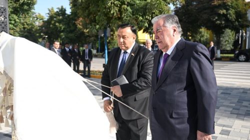 Пешвои миллат Эмомалӣ Раҳмон дар шаҳри Ҳисор Гулгашти навбунёди Дуои модарро мавриди истифода қарор доданд