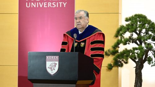 Суханронии Президенти Ҷумҳурии Тоҷикистон, Пешвои миллат муҳтарам Эмомалӣ Раҳмон дар Донишгоҳи Корея
