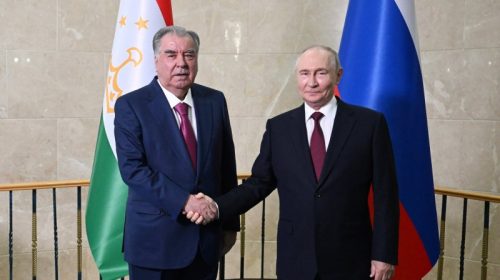 Президенти Ҷумҳурии Тоҷикистон Эмомалӣ Раҳмон бо Президенти Федератсияи Русия Владимир Путин мулоқот намуданд